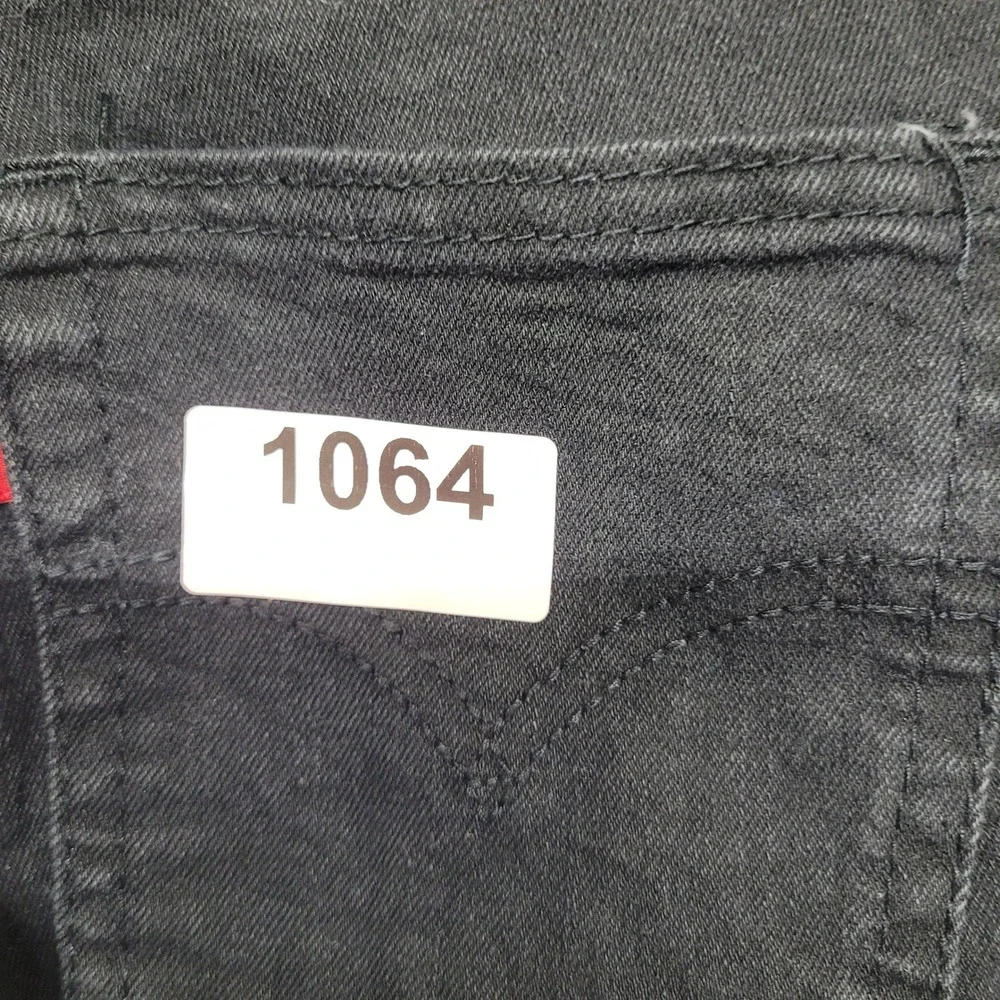 Levis 511 Slim Boys Jeans Size 10 Reg W25 L26 Washed Black Denim 511-508